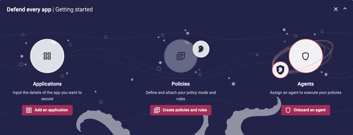 Screenshot of the Getting Started card on the Portal dashboard